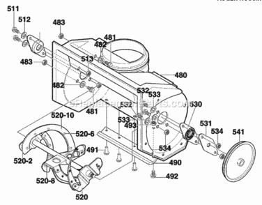 Part Location Diagram of 307049-853 Murray DISCONTINUED