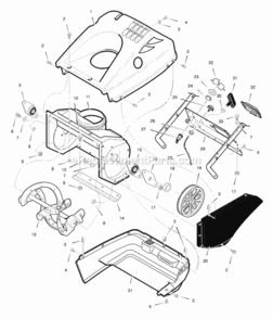 Part Location Diagram of 1501704MA Murray Cover Top
