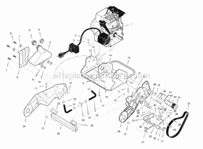 Part Location Diagram of 1501703E701MA Murray Bracket Engine