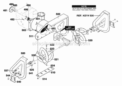 Part Location Diagram of 581395-821 Murray BLADE, SCRAPER 24