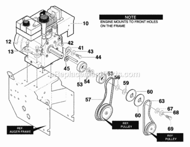 Part Location Diagram of F-001090J Murray OWNER'S MANUAL