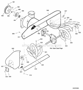 Part Location Diagram of 1501184E012 Murray Housing, Assembly