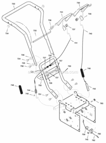 Part Location Diagram of 3011387E717 Murray Clutch, Right Handle Control