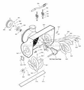 Part Location Diagram of 1501441YZ Murray AUGER, Assembly, Left Hand
