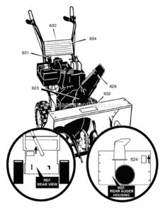 Part Location Diagram of 48X5588 Murray Decal-Traction Auger