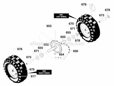 Part Location Diagram of 580366 Murray TIRE & RIM, RIGHT