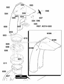 Part Location Diagram of 302525 Murray UPPER, CHUTE