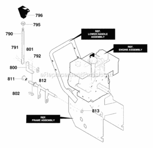Part Location Diagram of 581631-853 Murray Rod, Shift