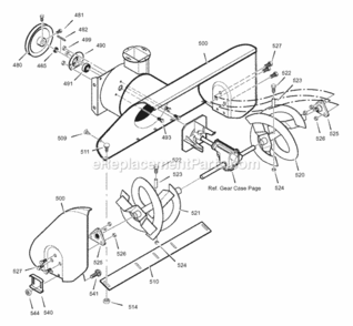 Part Location Diagram of 1501118E012 Murray Housing, Assembly