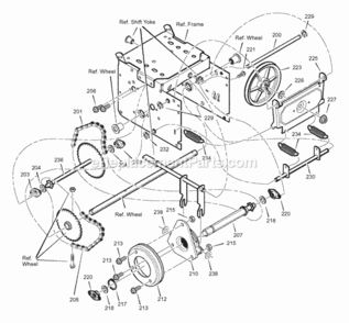 Part Location Diagram of 1501063 Murray FRICTION PULLEY