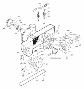 Part Location Diagram of 1501717E540 Murray Housing, Assembly