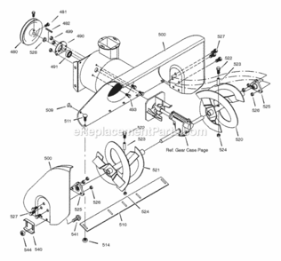 Part Location Diagram of 1501161E276 Murray HOUSING, Assembly