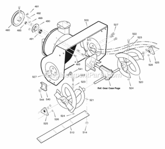 Part Location Diagram of 1501161E700 Murray DISCONTINUED