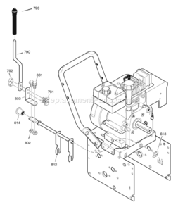 Part Location Diagram of 762299E701 Murray DISCONTINUED