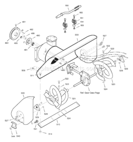 Part Location Diagram of 1501195E701MA Murray Auger,24 A1 Hy Lh