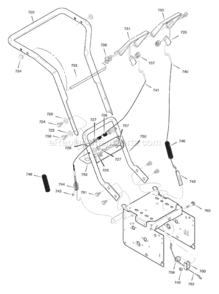 Part Location Diagram of 302620E701MA Murray Plate Cable Pivot