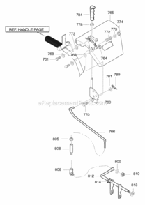 Part Location Diagram of 760292E245 Murray Assembly. BAY PANEL - LT