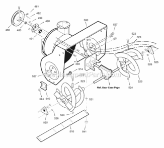 Part Location Diagram of 340523YZ Murray DISCONTINUED
