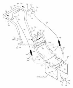 Part Location Diagram of 301387E701 Murray DISCONTINUED