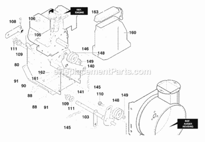 Part Location Diagram of 761166 Murray COVER, BELT