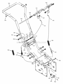 Part Location Diagram of 9552E717 Murray HANDLE