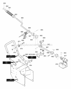 Part Location Diagram of 761773-853 Murray Bracket, Support