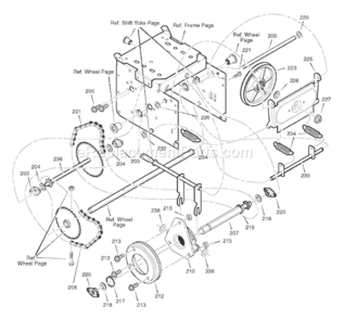 Page C Diagram and Parts List for 624650X16A ST65242006 Murray Snow Blower