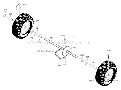 Page G Diagram and Parts List for 624650X16A ST65242006 Murray Snow Blower