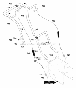 Part Location Diagram of 5543-821 Murray DISCONTINUED
