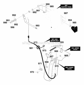 Part Location Diagram of 779024 Murray TRIM, PIECE PLASTIC