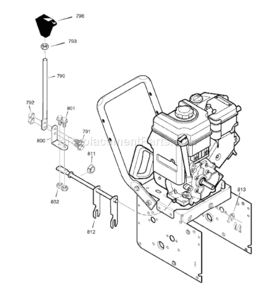 Page J Diagram and Parts List for 626752X16B ST75262007 Murray Snow Blower