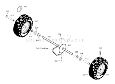 Page G Diagram and Parts List for 626752X16B ST75262007 Murray Snow Blower