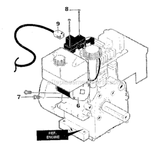 Page M Diagram and Parts List for 627104X8  Murray Snow Blower