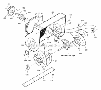 Part Location Diagram of 1501511E201 Murray HOUSING, Assembly