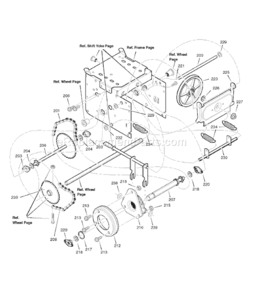 Page C Diagram and Parts List for 6271200X110 18-2830-882007 Murray Snow Blower