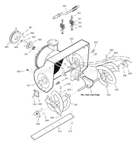 Part Location Diagram of 1501715E201MA Murray Housing-Assembly