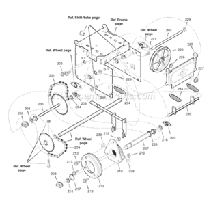 Page C Diagram and Parts List for 6271200X113A 18-2830-382007 Murray Snow Blower