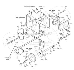 Page C Diagram and Parts List for 6271200X85 18-2830-282007 Murray Snow Blower