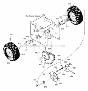 Part Location Diagram of 1501564 Murray Shaft, Axle