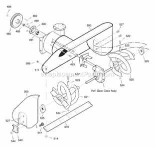 Part Location Diagram of 30901E701 Murray Skid, Height Adjust
