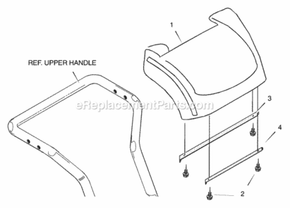 Part Location Diagram of 1501649E701 Murray Bracket, Handle Cover -Top