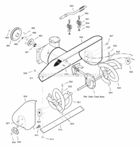 Part Location Diagram of 1501693E012 Murray Housing, Assembly