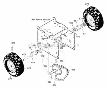 Part Location Diagram of 1501564YZ Murray Shaft, Axle