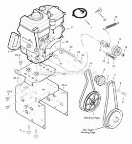 Part Location Diagram of F-041092L Murray Owners Manual