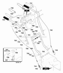 Part Location Diagram of 760292-853 Murray Assembly, Panel