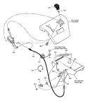 Part Location Diagram of 306447YZ Murray Bracket, Cable Chute