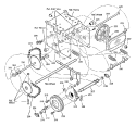 Drive Diagram and Parts List for 627804X89D  Murray Snow Blower