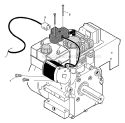 Electric Start Assembly Diagram and Parts List for 627804X89D  Murray Snow Blower