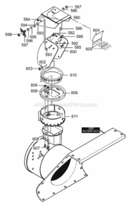 Part Location Diagram of 761070-853 Murray Chute, Upper Right Hand Control