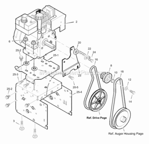 Part Location Diagram of 1501049E717 Murray Frame, Motor Box